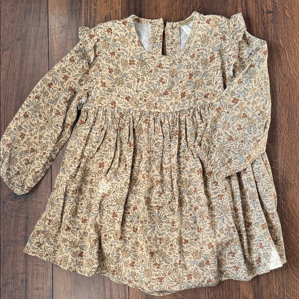 Rylee & Cru Beige Floral Dress